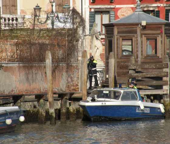 telelaser in laguna Venezia