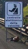 cartello temporaneo autovelox cantiere