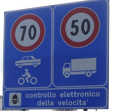 cartello autovelox Legnago San Vito